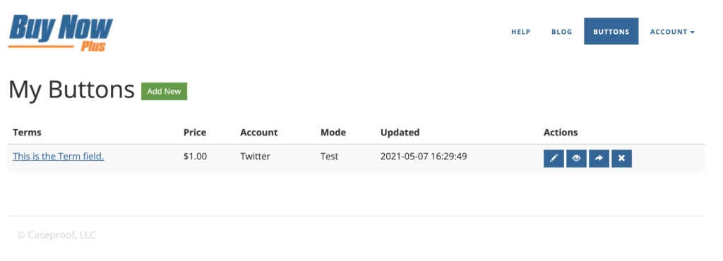 Create a PayPal-style Buy Now button with Stripe, in the  Buy Now Plus dashboard.