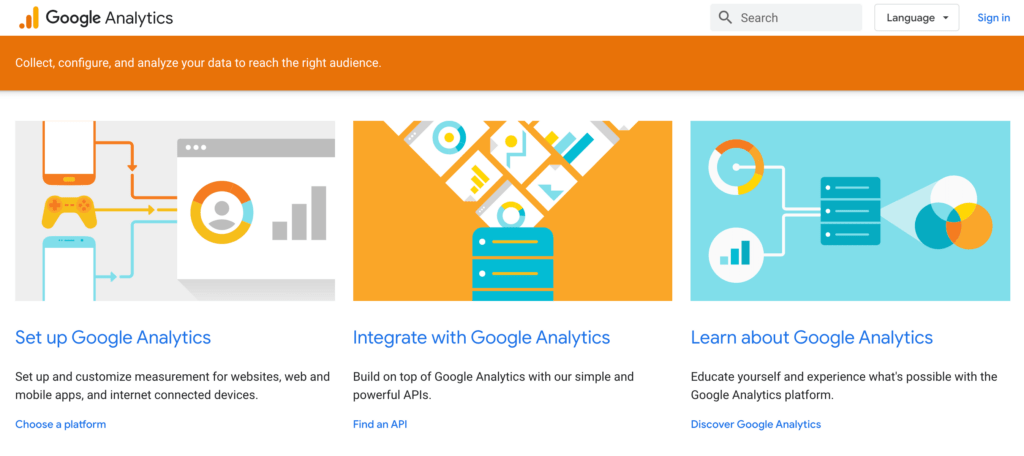 The Google Analytics platform.