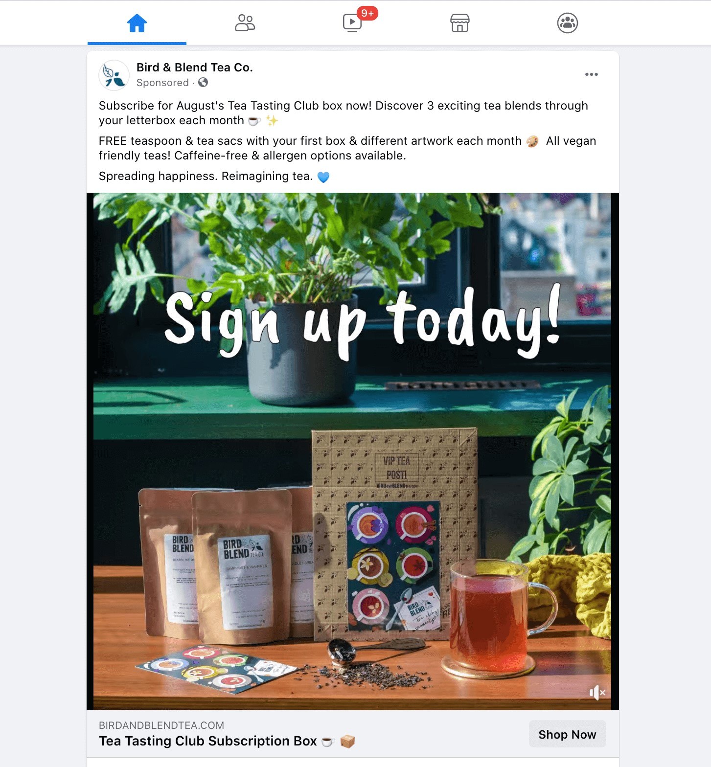 An example of a Facebook Advertisement.