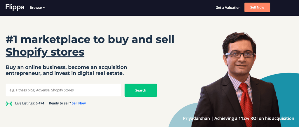 The Flippa marketplace for online businesses.