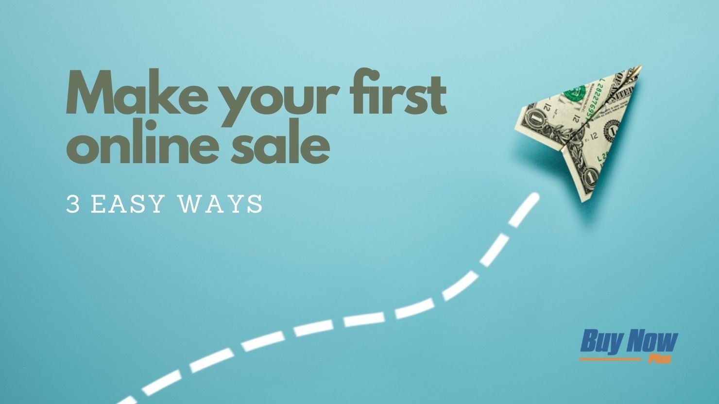 how to make your first online sale