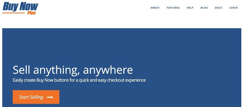 The Buy Now Plus homepage.