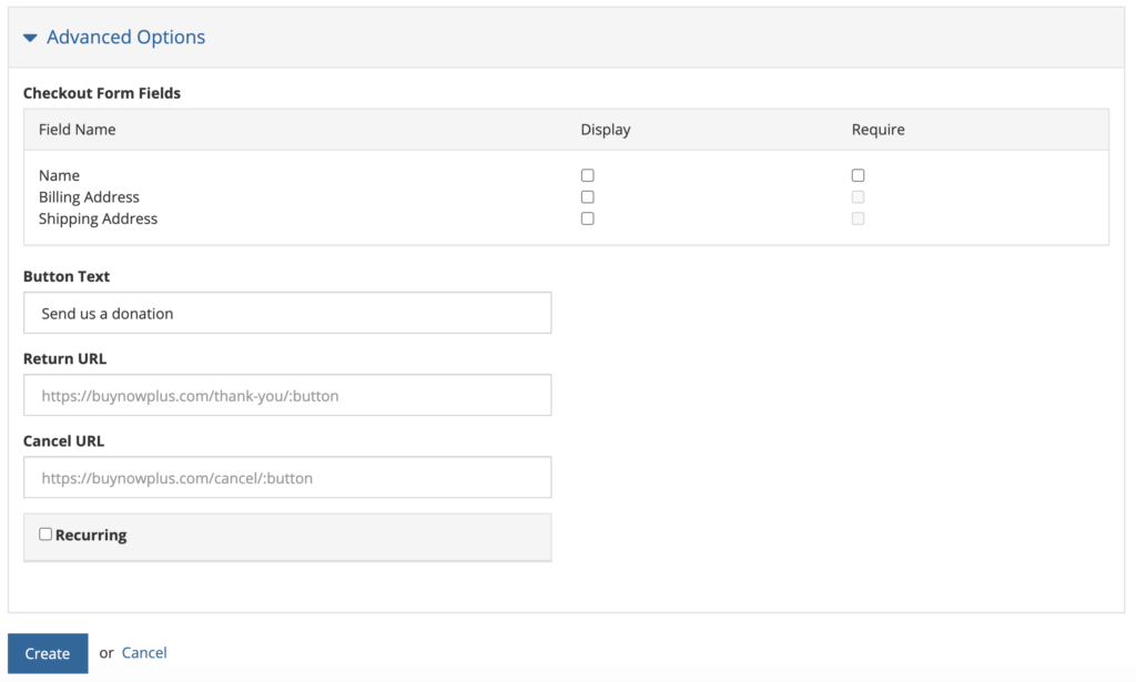 The Buy Now Plus dashboard.