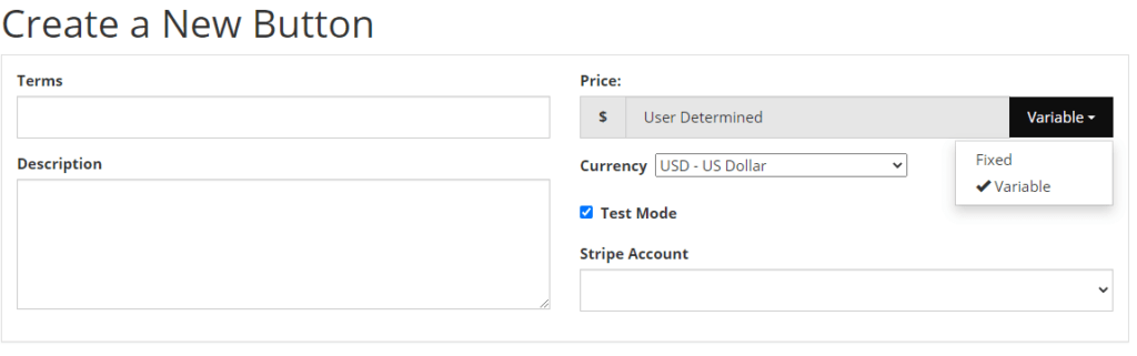 Changing the price option from fixed to variable.