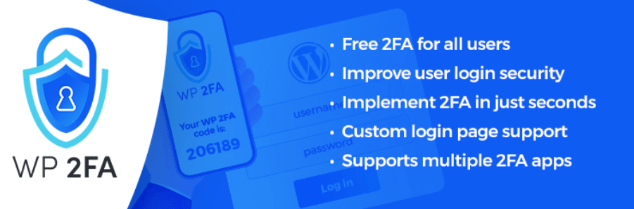 The WP 2FA plugin which adds two factor authorization.