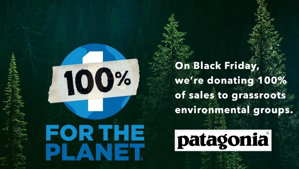 Patagonia ad highlighting their sustainability.