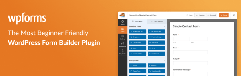 The WPForms plugin.