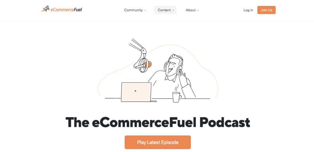 Ecommerce fuel home page
